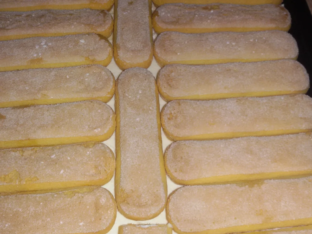 Blechkuchen mit Sahne und Orangenpudding - Rezept - Bild Nr. 5