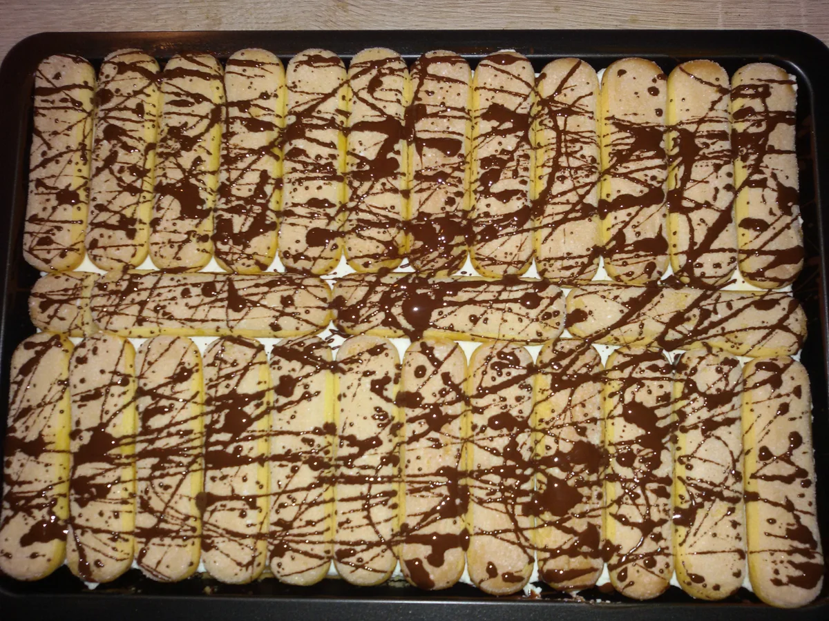 Blechkuchen mit Sahne und Orangenpudding - Rezept - Bild Nr. 6