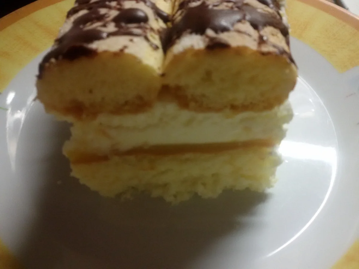 Blechkuchen mit Sahne und Orangenpudding - Rezept - Bild Nr. 8