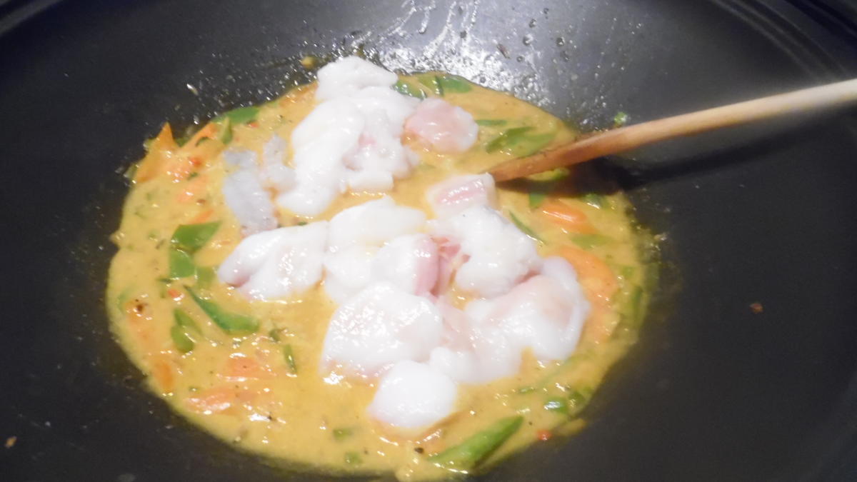 Scharfes Fisch-Curry mit gebratenem Eier-Reis - Rezept - Bild Nr. 6