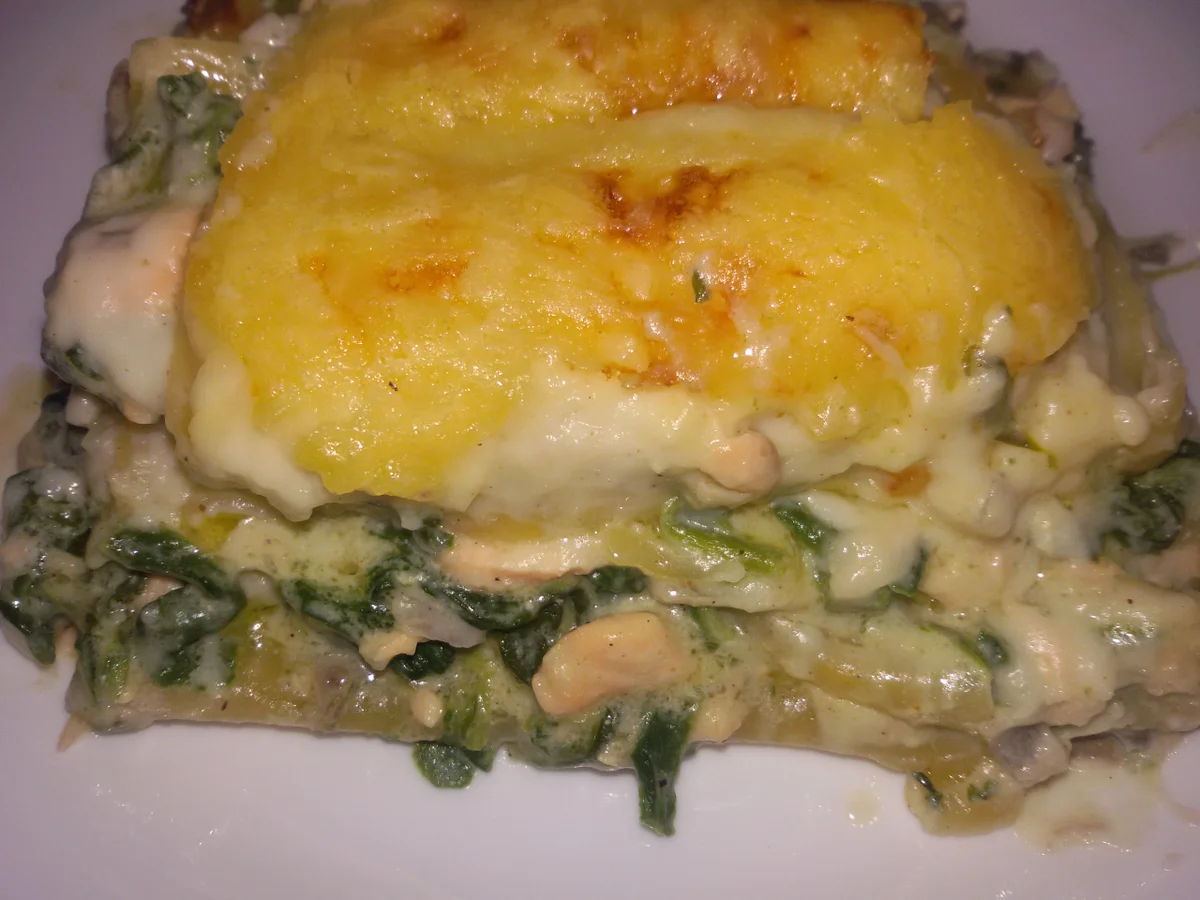 Rezept: Lachs - Spinat Lasagne Bild Nr. 6 Lachs - Spinat Lasagne - Rezept - Bild Nr. 6
