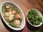 Jakobsmuscheln auf Thaispargelbett - Rezept