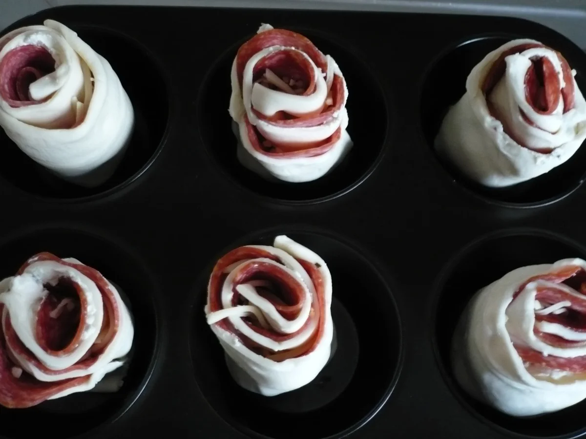 Herzhafte Blätterteigrosen - Rezept - Bild Nr. 5