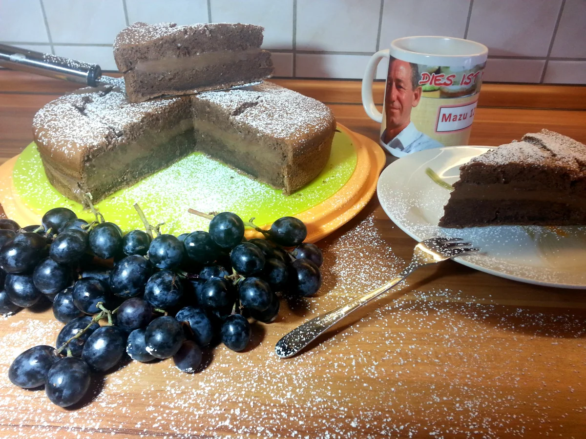 Mazu12-Schokoladenkuchen mit Mascaropone und Nutella - Rezept