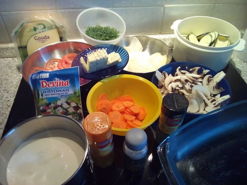 Vegetarischer Schichtauflauf - Rezept