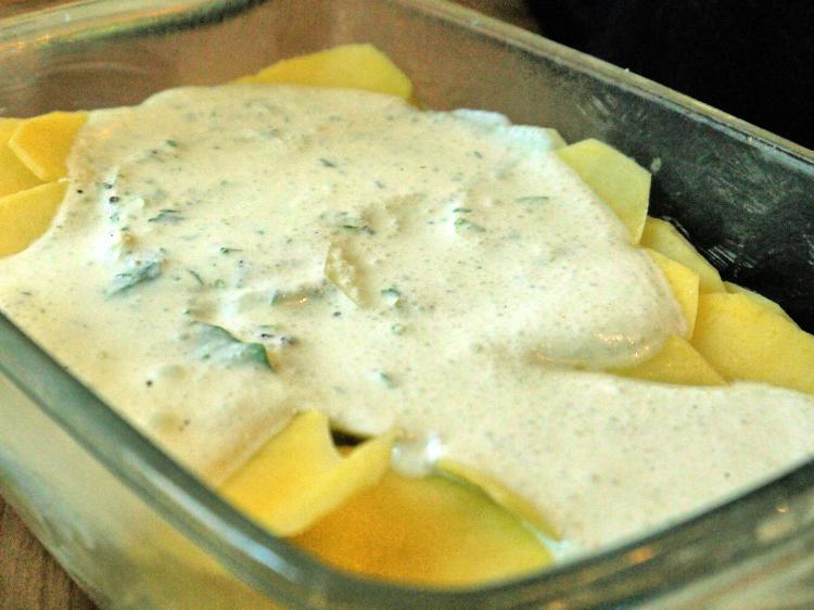 Bärlauch Kartoffel Gratin - einfach - 169 kcal/100g
