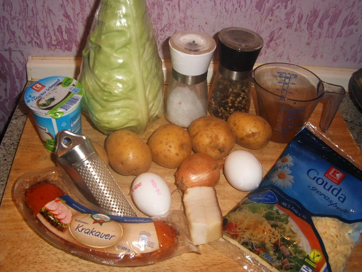 Rezept: Bratkartoffel-Auflauf Bild Nr. 2 Bratkartoffel-Auflauf - Rezept - Bild Nr. 2