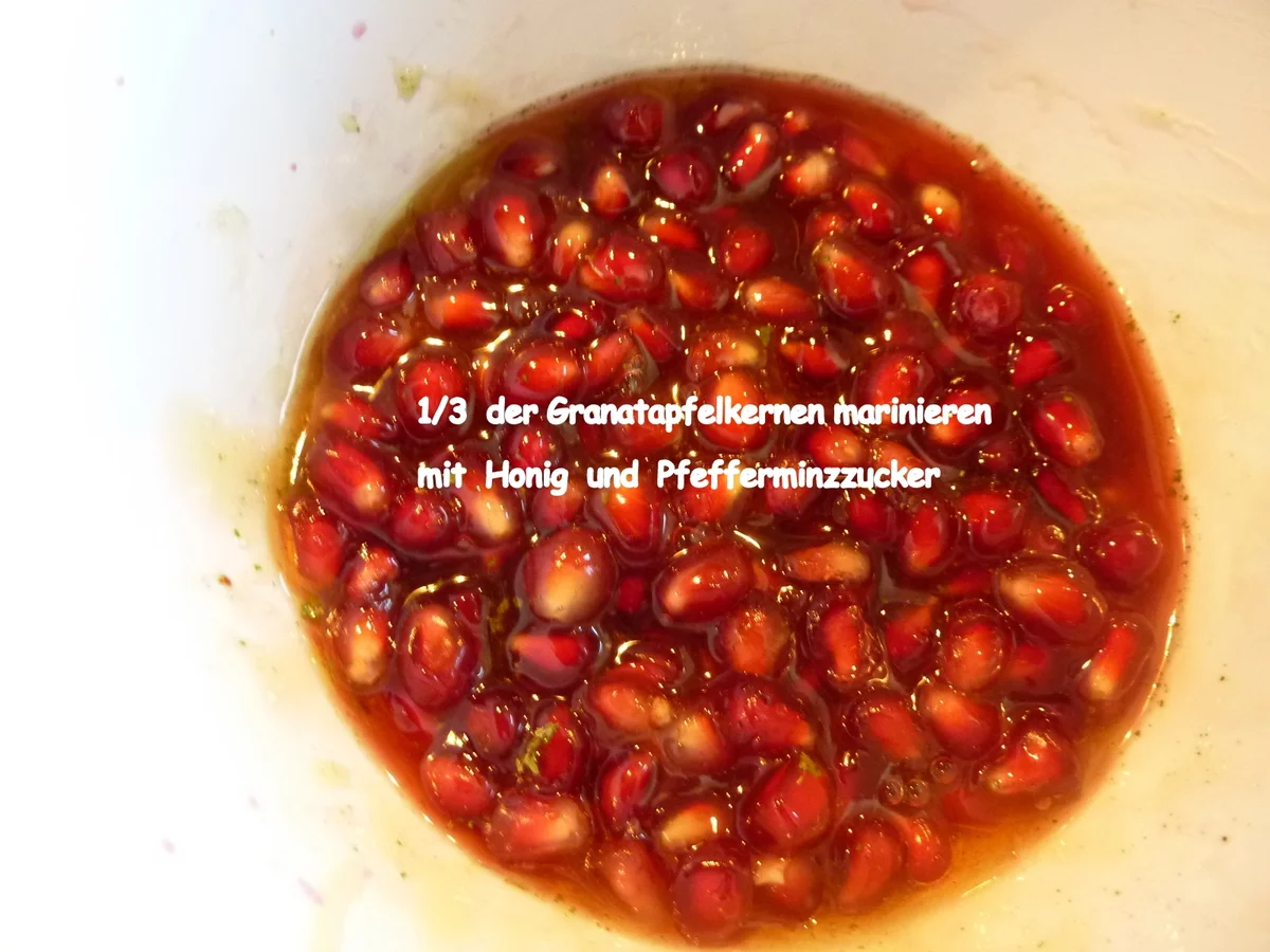 Granatapfelmousse auf Zitrusfrüchte - Rezept - Bild Nr. 4