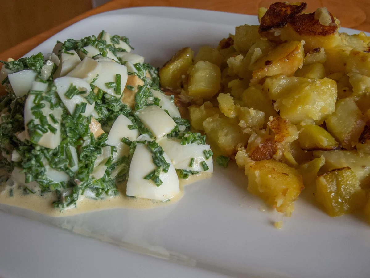 Salat:  Schnittlauchsalat - saarländische Küche - Rezept