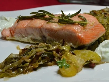 Rezept: Lachsfilet mit lauwarmen Endivensalat à la Biggi Bild Nr. 25 Lachsfilet mit lauwarmen Endivensalat à la Biggi - Rezept - Bild Nr. 25