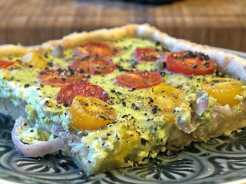 Bärlauch-Tomaten-Quiche - Rezept mit Bild - kochbar.de