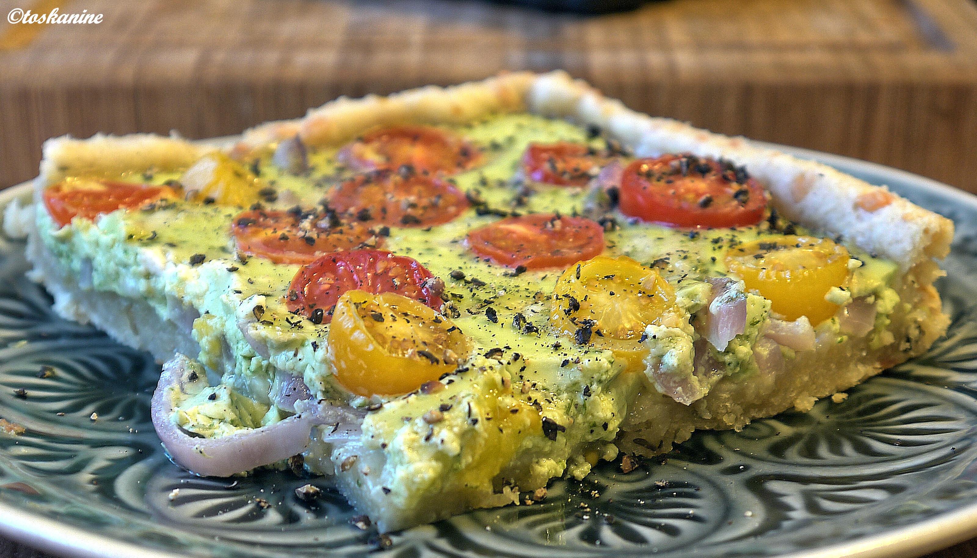 Bilder für Bärlauch-Tomaten-Quiche - Rezept