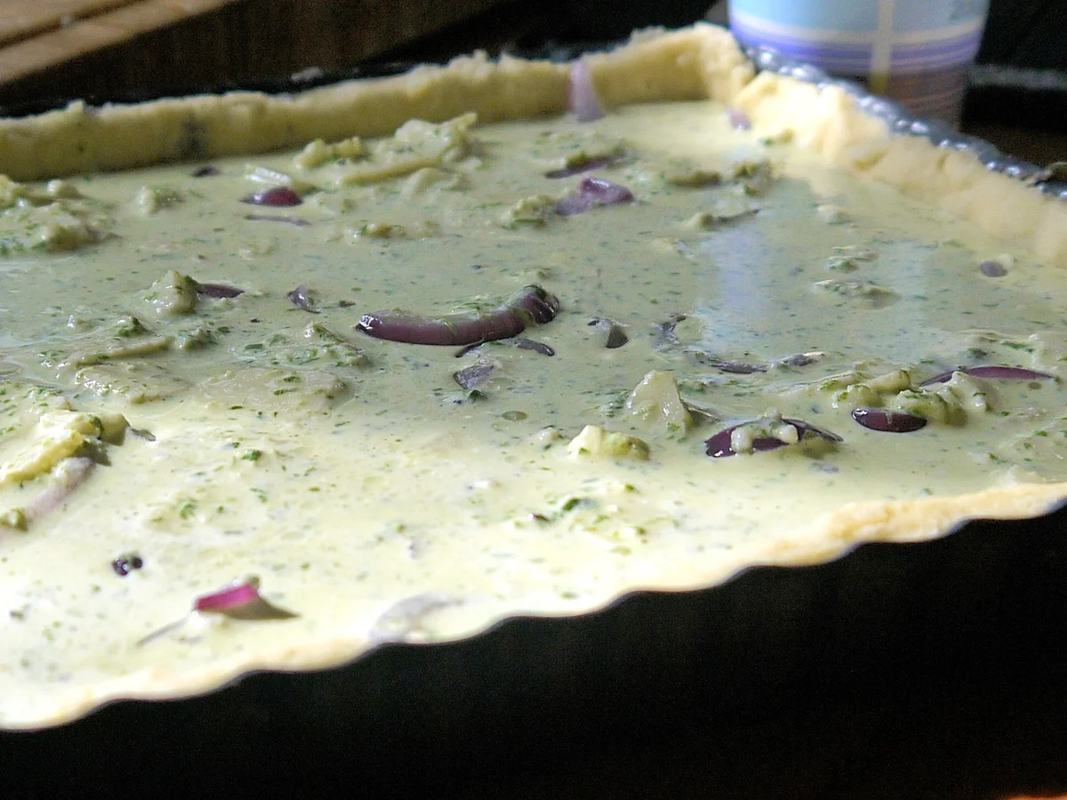 Bärlauch-Tomaten-Quiche - Rezept - Bild Nr. 14