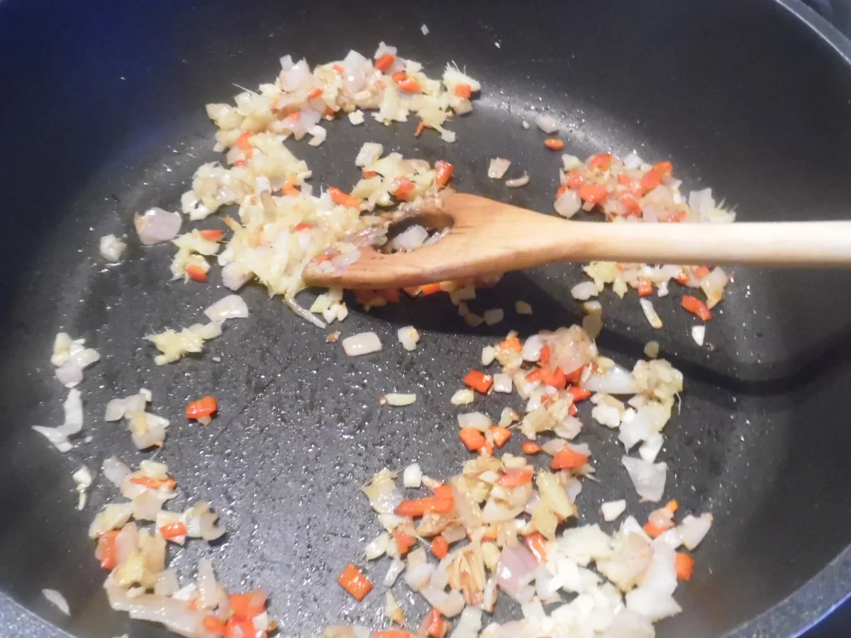 Gorgonzola-Spinat mit Garnelen und Farfalle - Rezept - Bild Nr. 7