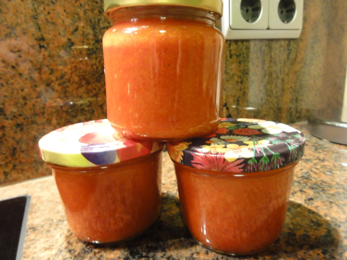 Sauce:   PAPRIKAPASTE  (meine Ajvarpaste) - Rezept - Bild Nr. 6