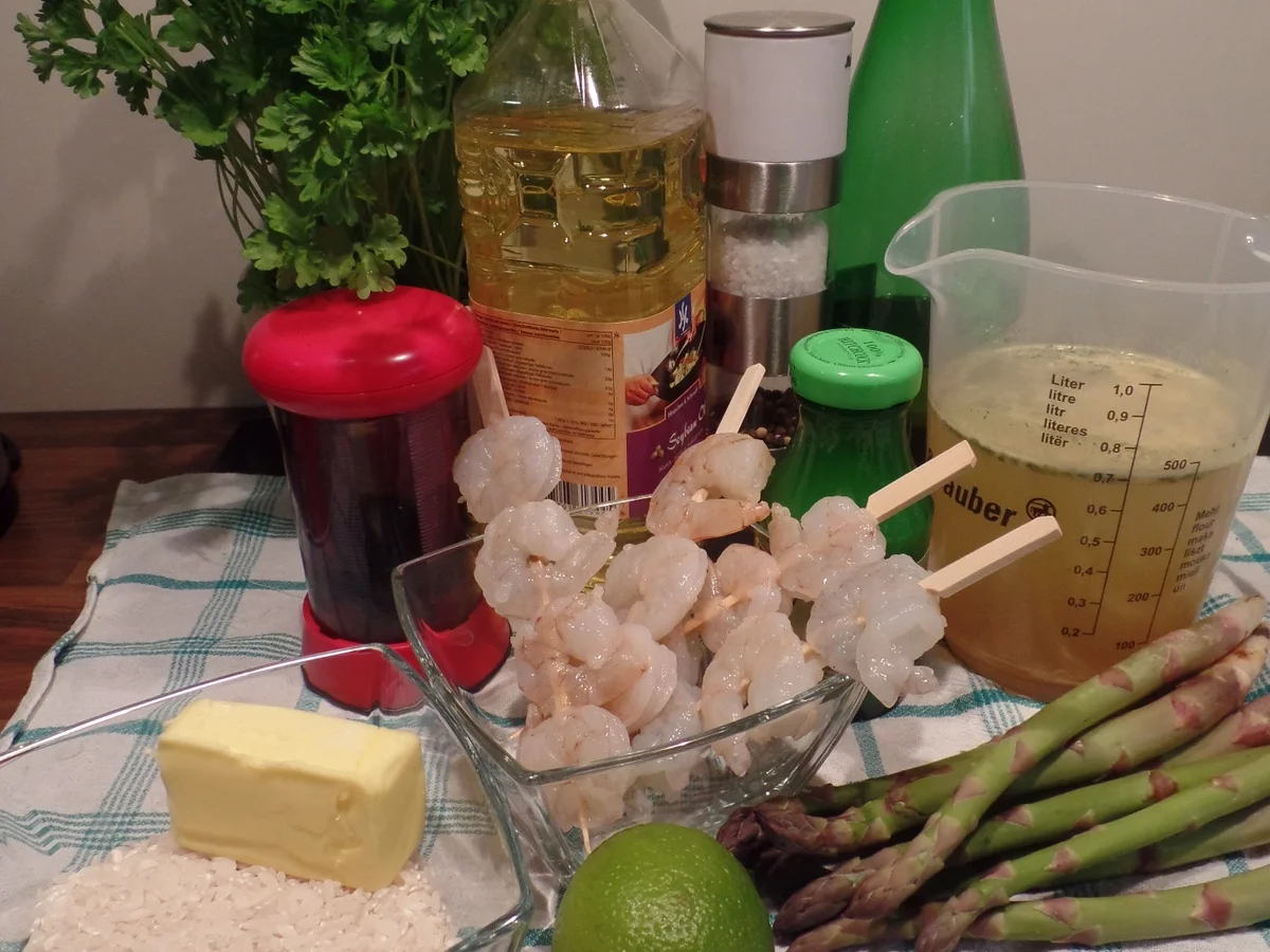 Rezept: Grünes Risotto mit Garnelen Bild Nr. 2 Grünes Risotto mit Garnelen - Rezept - Bild Nr. 2