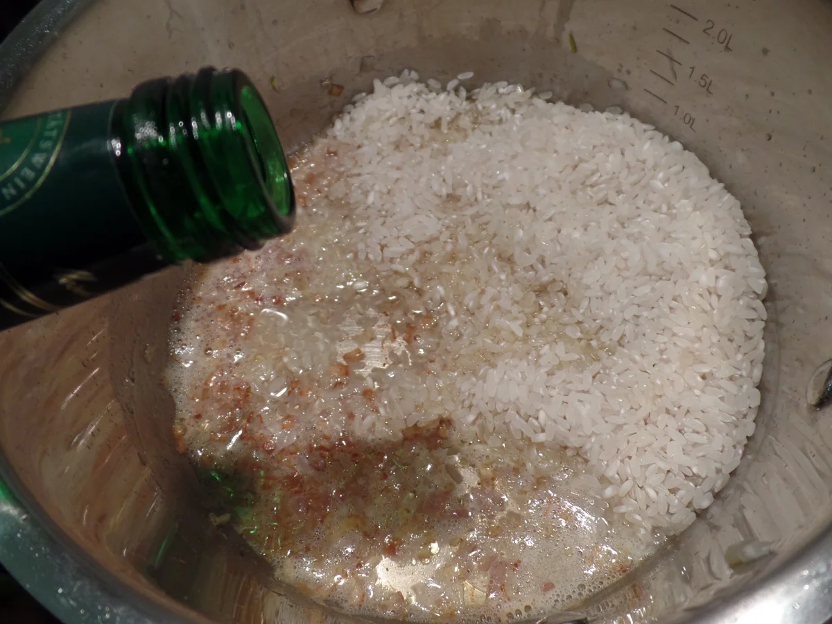 Rezept: Grünes Risotto mit Garnelen Bild Nr. 6 Grünes Risotto mit Garnelen - Rezept - Bild Nr. 6