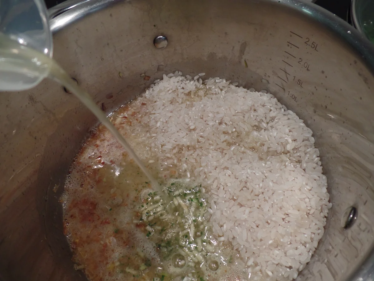 Rezept: Grünes Risotto mit Garnelen Bild Nr. 7 Grünes Risotto mit Garnelen - Rezept - Bild Nr. 7