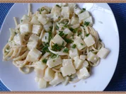 Spaghetti mit Zitronen - Sellerie - Rahmsoße - Rezept