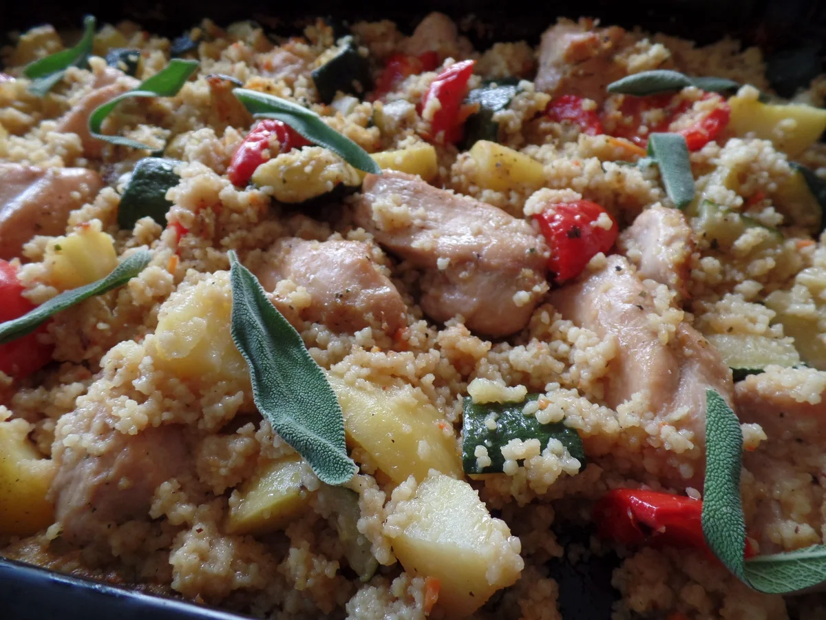 Hähnchenbrust auf Gemüse und Couscous - Rezept - Bild Nr. 8