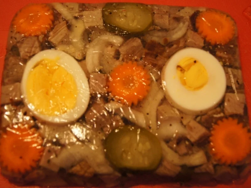 Rinderbratensülze mit Bratkartoffeln - Rezept - Bild Nr. 2