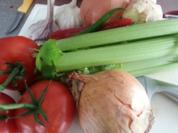 Gazpacho à la Biggi mit Seezungenröllchen - Rezept