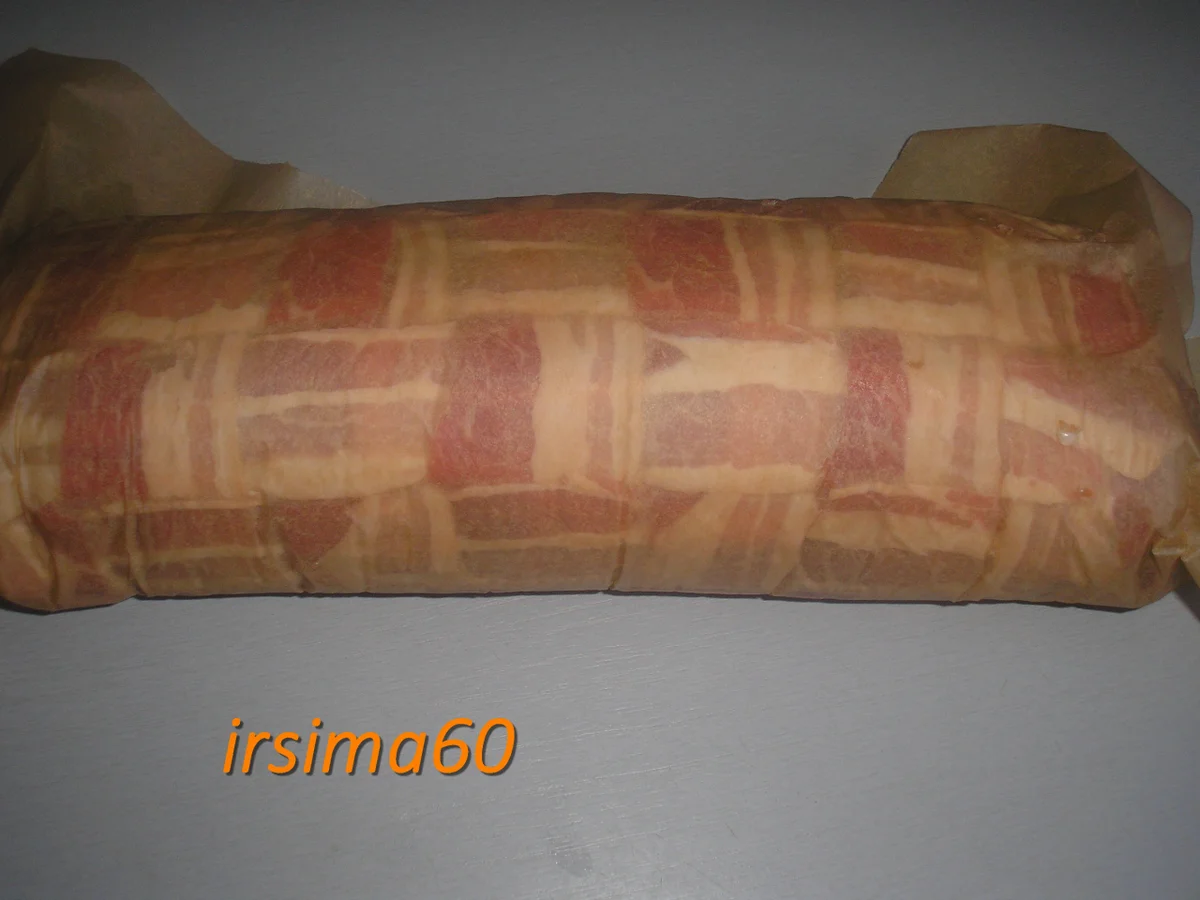 Gefüllte Hackfleischrolle unter Bacon versteckt - Rezept - Bild Nr. 14