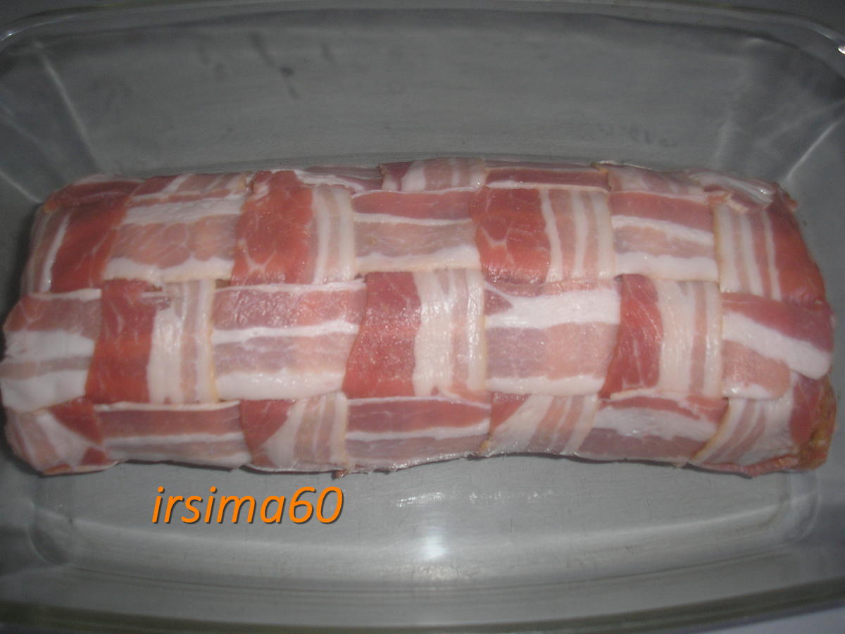 Gefüllte Hackfleischrolle unter Bacon versteckt - Rezept - Bild Nr. 15