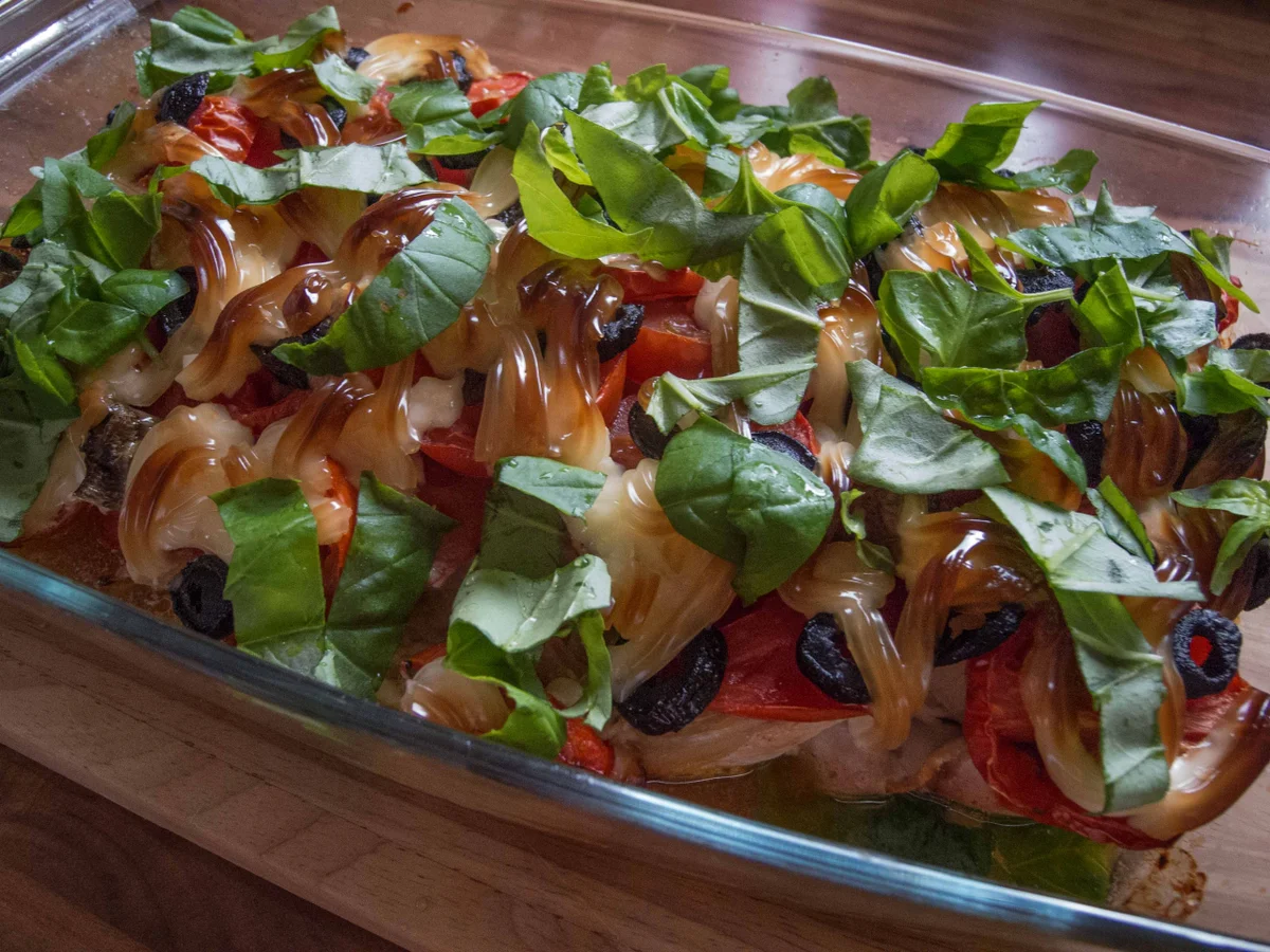 Schnitzel-Auflauf "Mediterran" - Rezept