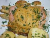 Gratinierter Spargel mit Räucherlachs - Rezept