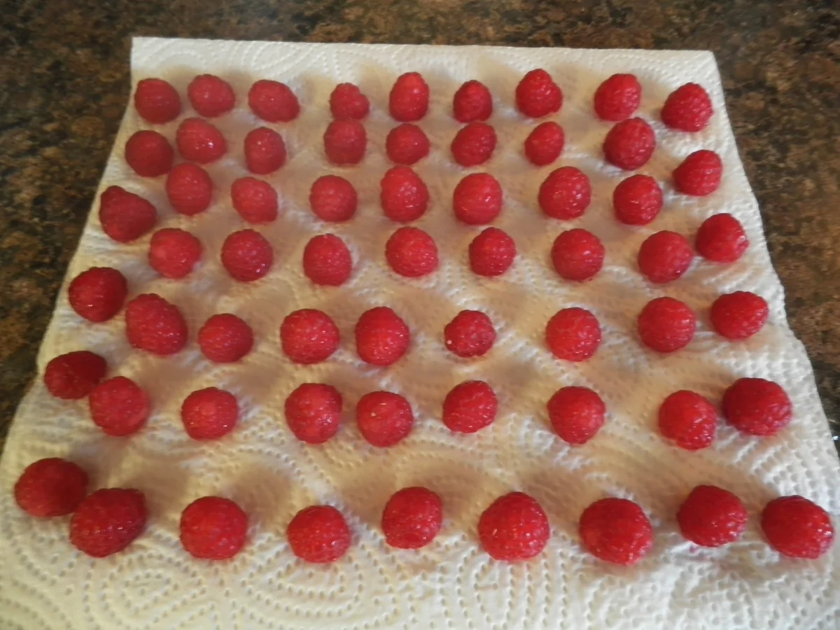 Quark - Sahne - Torte mit Himbeeren und Heidelbeeren - Rezept - Bild Nr. 15