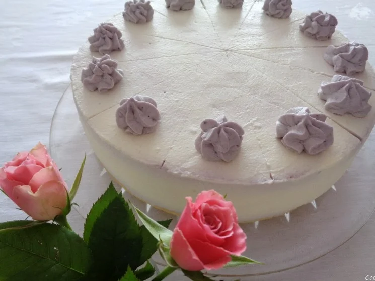 Quark - Sahne - Torte mit Himbeeren und Heidelbeeren - Rezept - Bild Nr. 31