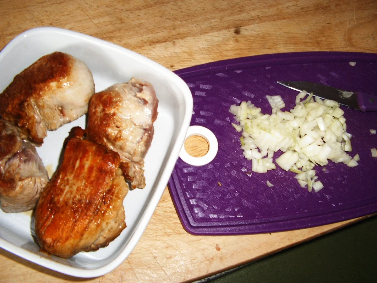 Rezept: Schweinefilet mit Preiselbeersoße Bild Nr. 5 Schweinefilet mit Preiselbeersoße - Rezept - Bild Nr. 5