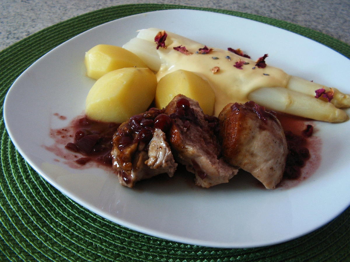 Schweinefilet mit Preiselbeersoße - einfach - von wastel