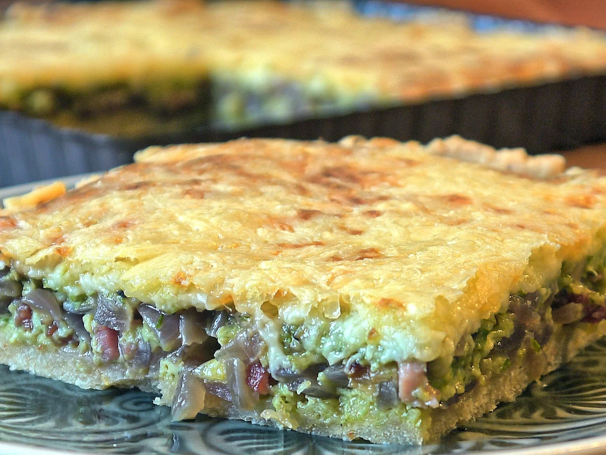 Rustikale Bärlauchtarte - Rezept