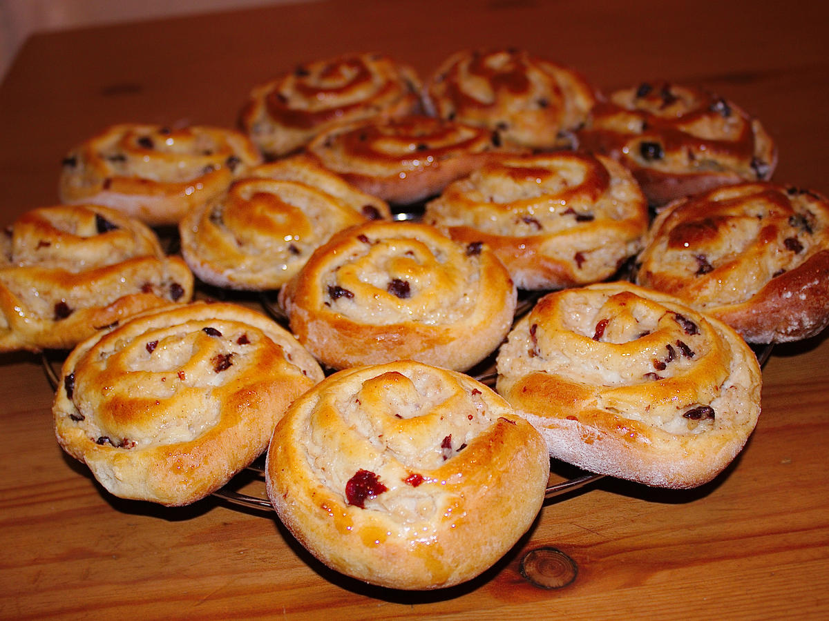 Puddingschnecken mit Cranberries - einfach - von sTinsche