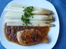 Zitronen - Ingwer - Hähnchen mit gebratenem Spargel - Rezept