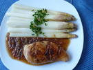 Zitronen - Ingwer - Hähnchen mit gebratenem Spargel - Rezept