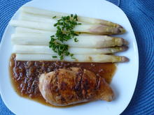 Zitronen - Ingwer - Hähnchen mit gebratenem Spargel - Rezept