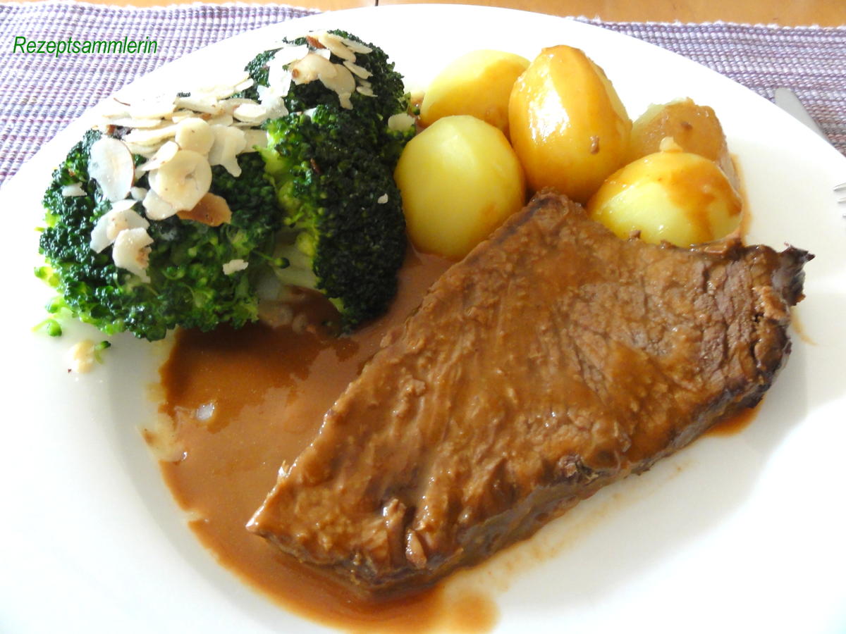 Fleisch: RINDERBRATEN aus dem Römertopf - von Rezeptsammlerin