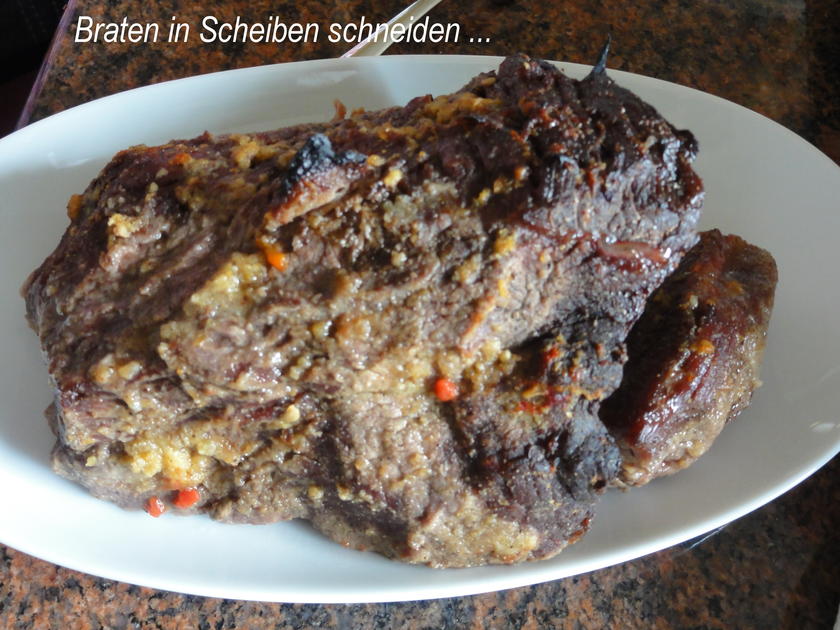 Fleisch: RINDERBRATEN aus dem Römertopf - Rezept - kochbar.de