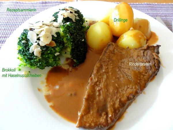 Fleisch: RINDERBRATEN aus dem Römertopf - von Rezeptsammlerin