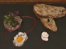 Beef Tatar mit Wachtelei, Micro Salat und Schalottencreme - Rezept - Bild Nr. 2
