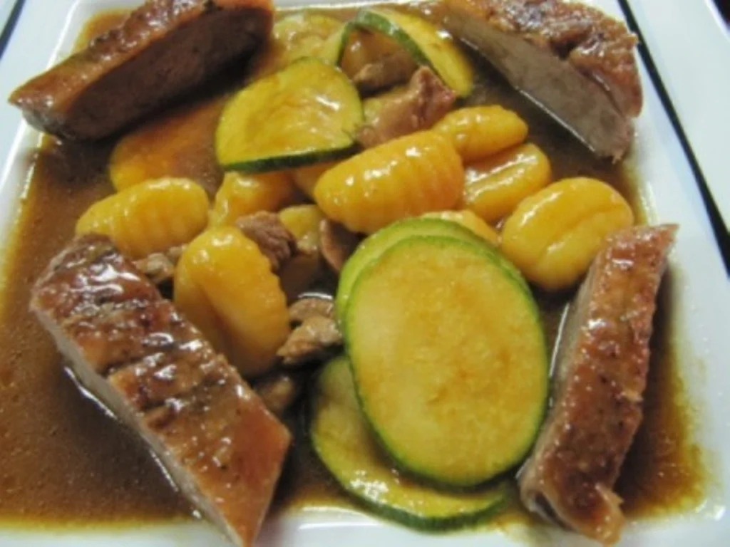 Rezept: Entenbrust mit Zucchini Gemüse à la Biggi Bild Nr. 10 Entenbrust mit Zucchini Gemüse à la Biggi - Rezept - Bild Nr. 10