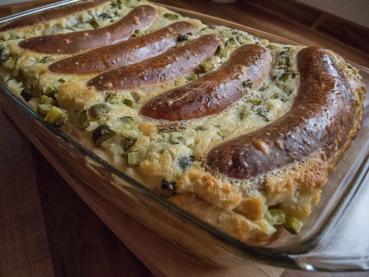 versunkene Bratwürstchen - Rezept