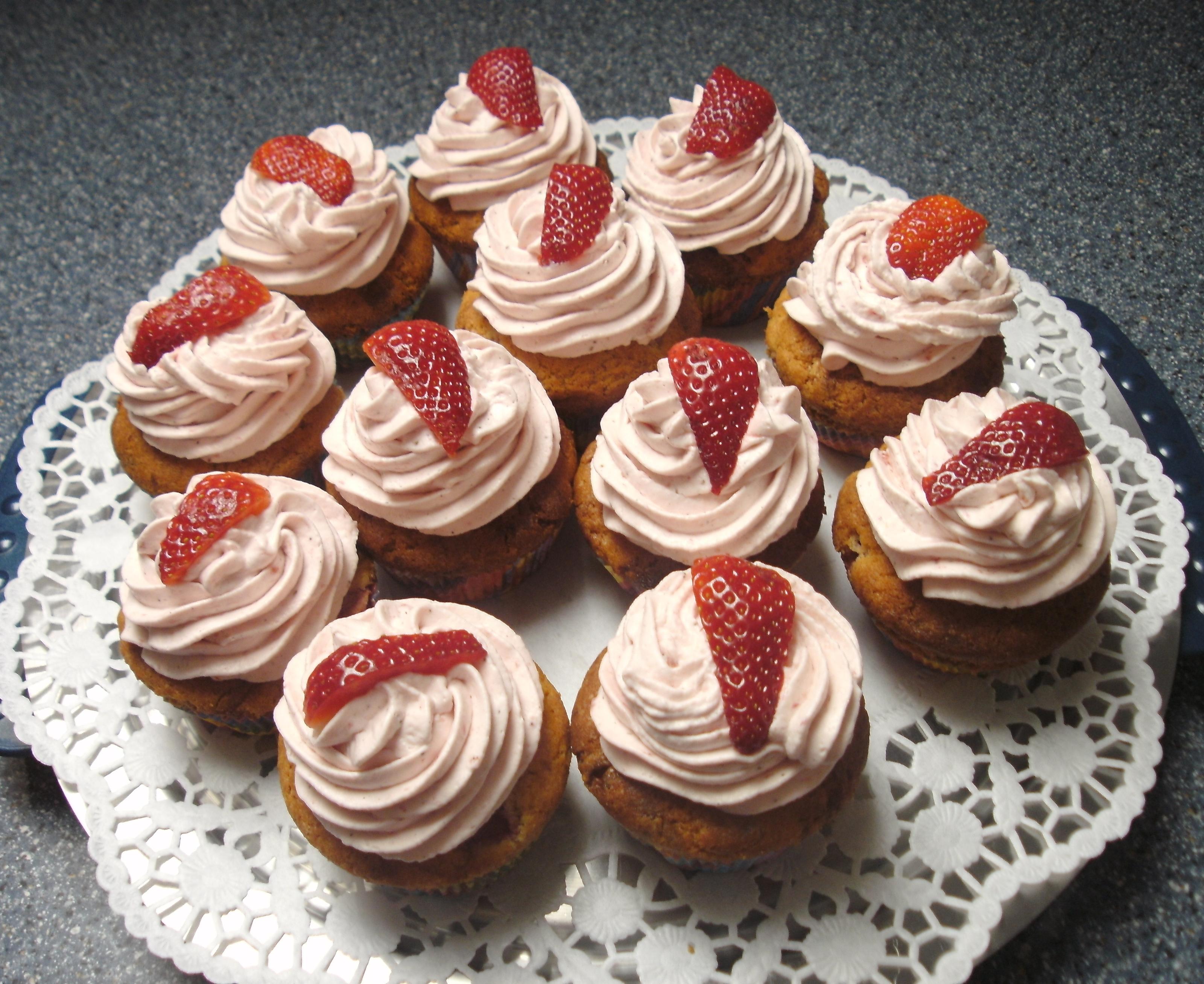 Erdbeer Cupcakes Rezept By Backfee1961