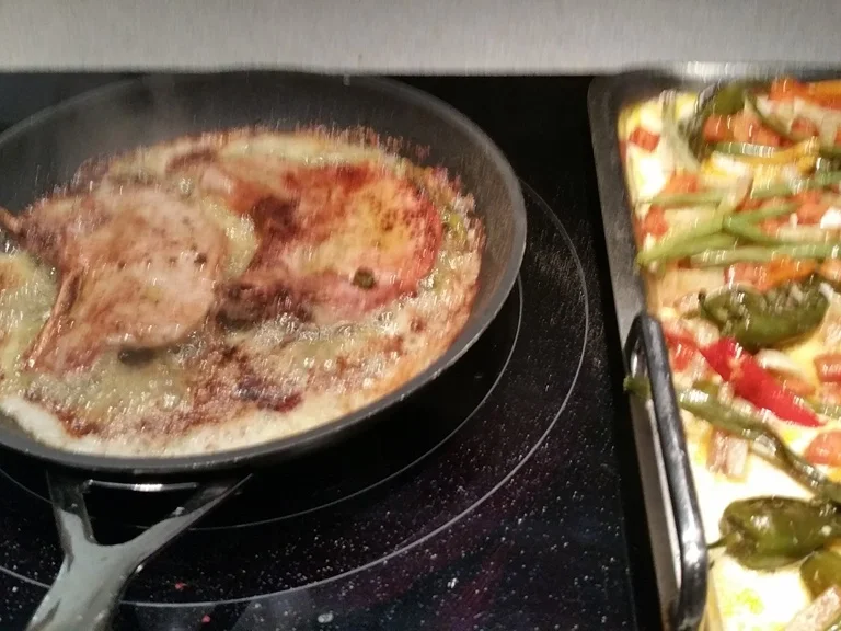 Stielkottelet mit Gemüsepfanne und Pistazien à la Biggi - Rezept - Bild Nr. 12