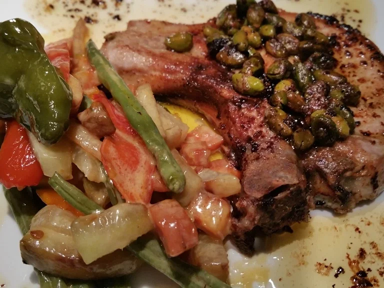 Stielkottelet mit Gemüsepfanne und Pistazien à la Biggi - Rezept - Bild Nr. 19