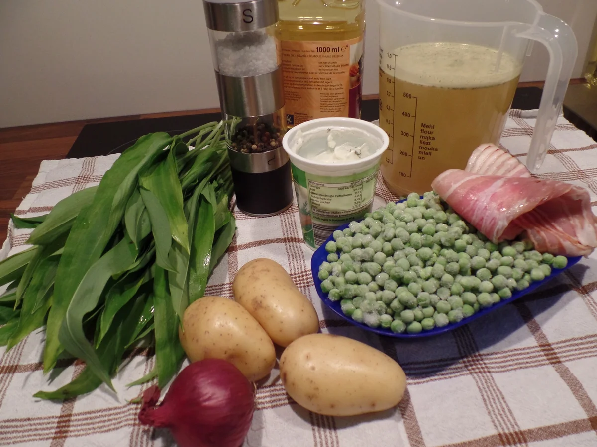 Bärlauch-Erbsen-Cremesuppe - Rezept - Bild Nr. 2