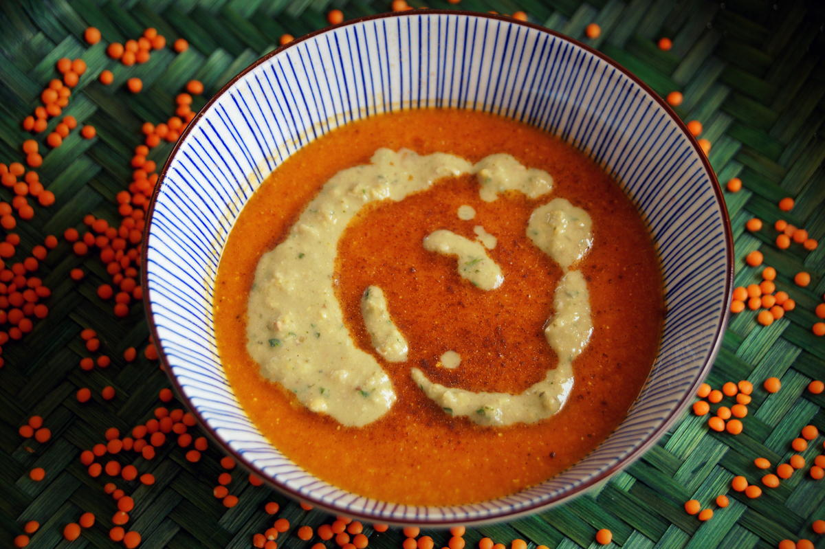 Cremige Rote-Linsen-Tomaten-Suppe - Rezept - Bild Nr. 2